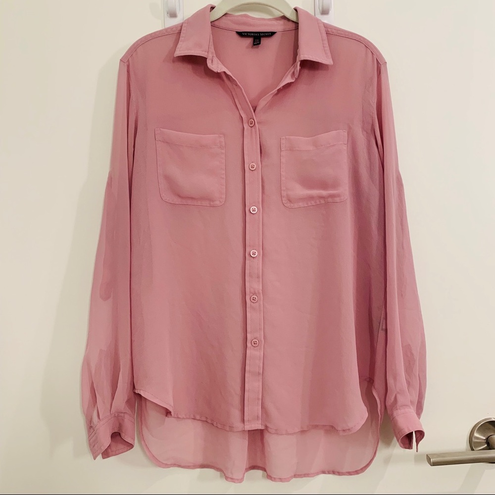 Victoria’s Secret Pink Button-Up Shirt - Size XS